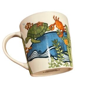 Starbucks Under The Sea Submarine Sea Life Mug Yellow Submarine 2010 mug